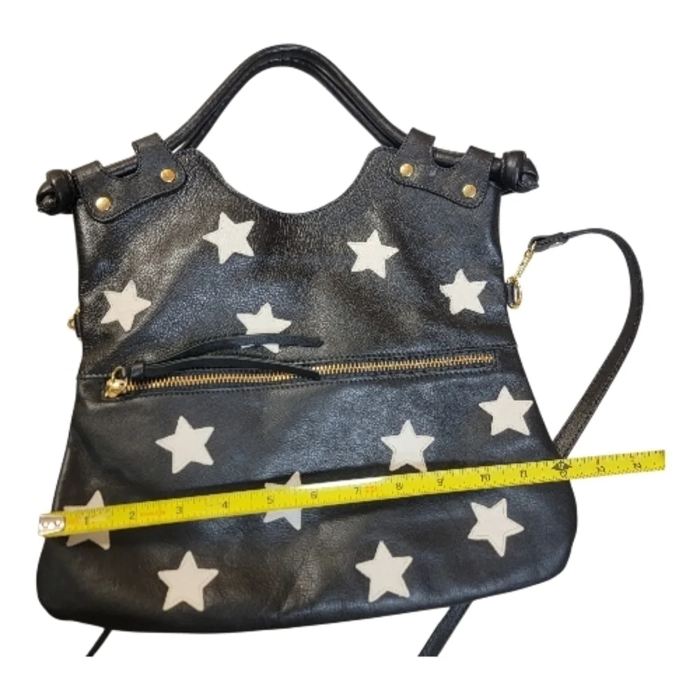 Pietro Alessandro Black & White Star Crossbody Bag